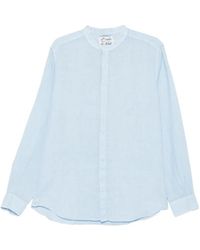 MC2 Saint Barth - Naxos Mandarin-Collar Long-Sleeve Shirt - Lyst