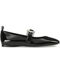 Sergio Rossi - Sr Twenty Leather Ballerina Shoes - Lyst
