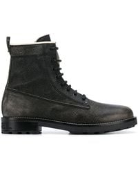 DIESEL Combat Ankle Boots - Black