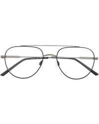 Calvin Klein - Matte Finish Pilot-Frame Glasses - Lyst