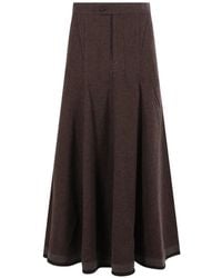 Ziggy Chen - Pleated A-Line Smaxi Kirt - Lyst