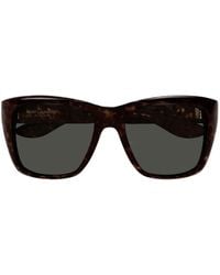 Saint Laurent - Sl 923 Tortoiseshell-Effect Square-Frame Sunglasses - Lyst