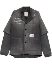 Maison Mihara Yasuhiro - Sweat Layered Work Shirt - Lyst