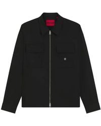 HUGO - Zip-Up Oversized-Fit Jacket - Lyst