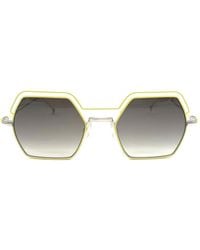 Anne & Valentin - Socotra Geometric Metal Sunglasses - Lyst
