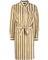 A.P.C. - Stripe-print Shirt Dress - Lyst