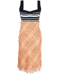 Marni - Tweed-Skirt Knitted Dress - Lyst