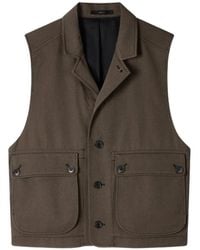 Paul Smith - Wool-Twill Vest Jacket - Lyst