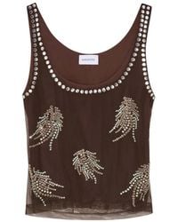 16Arlington - Esha Hot-Fix Mesh Top - Lyst