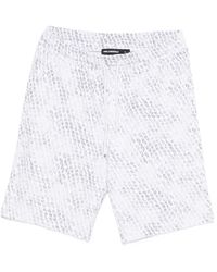 KARL LAGERFELD - Shorts Met Trekkoord En Logopatroon - Lyst