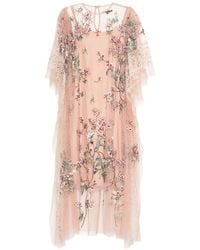 Biyan - Floral-Embroidered Dress - Lyst