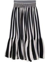 CFCL - Pleated Striped Midi Skirt - Lyst