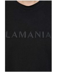 La Mania - Melanie Logo-Embroidered Cotton T-Shirt - Lyst