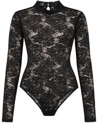 Philipp Plein - Body En Dentelle À Strass Monogrammé - Lyst