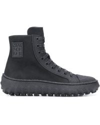 CAMPERLAB Ground Textured High-top Sneakers - Black