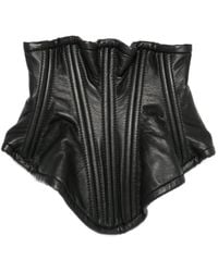 MITILIANE COUTURE - Panelled Leather Corset - Lyst