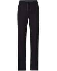 Dolce & Gabbana - Pressed-Crease Drawstring-Waist Track Pants - Lyst