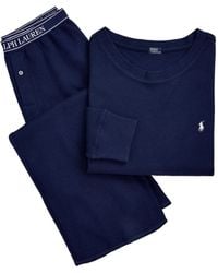 Polo Ralph Lauren - Waffle-Knit Pyjama Set - Lyst