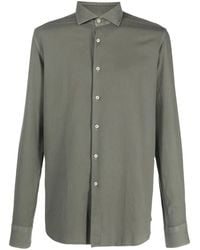 Xacus - Cutaway-Collar Cotton Shirt - Lyst
