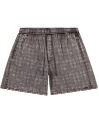 DIESEL - Drawstring Denim-Effect Swim Shorts - Lyst
