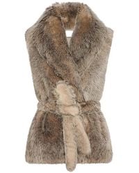 Yves Salomon - Belted Shearling Gilet - Lyst