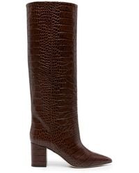 Paris Texas - Anja 70Mm Crocodile-Effect Boots - Lyst