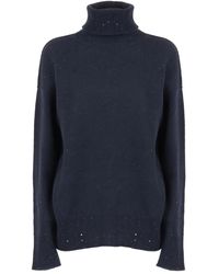 Lorena Antoniazzi - Sequin-Embellished Turtleneck Sweater - Lyst