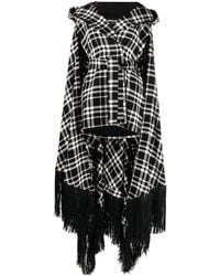 Roberto Cavalli - Capa a cuadros con capucha - Lyst