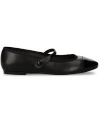 JONAK PARIS - Dreux Patent-Toe-Cap Touch-Strap Ballet Flats - Lyst