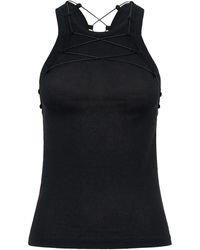 Dion Lee - Lock Cotton Tank Top - Lyst