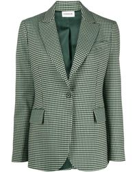 P.A.R.O.S.H. - Gingham-check Tailored Blazer - Lyst