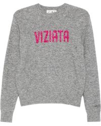 MC2 Saint Barth - Embellished Crew Neck Sweater - Lyst