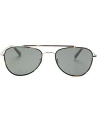 Oliver Peoples - Sacoye Pilot-Frame Sunglasses - Lyst