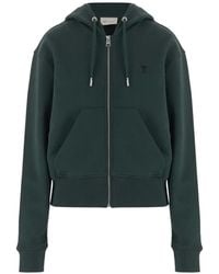 Ami Paris - Ami De Coeur Zip-Up Hoodie - Lyst