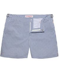 Orlebar Brown - Bulldog Seersucker Stripe Beachwear - Lyst