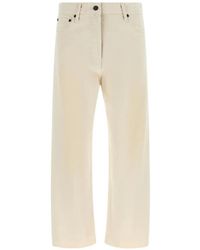 The Row - Fortino Raw-Cut Straight-Leg Jeans - Lyst