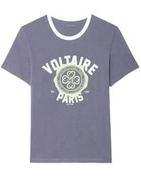 Zadig & Voltaire - T-Shirt mit grafischem Print - Lyst
