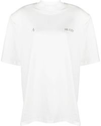The Attico - Kilie T-Shirt mit Logo-Applikation - Lyst
