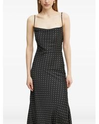 Bardot - Cowl-Neck Polka-Dot Maxi Dress - Lyst