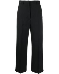 Acne Studios - Pressed-Crease Cropped-Leg Trousers - Lyst