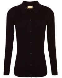 Calvin Klein - Buttoned Collared Cardigan - Lyst