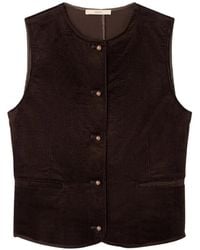 Sessun - Fernanda Corduroy Button-Up Top - Lyst