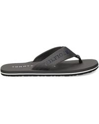 Tommy Hilfiger - Webbing Logo-Print Flip-Flops - Lyst
