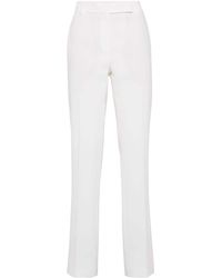 Brunello Cucinelli - Cotton Tailored Straight Trousers - Lyst
