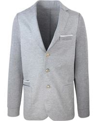 Eleventy - Blazer Con Applicazione - Lyst