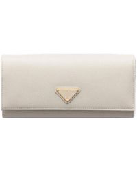 Prada - Grand Portefeuille Saffiano En Cuir - Lyst