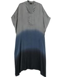 Yavi - Ombré Jurk Met V-Hals - Lyst