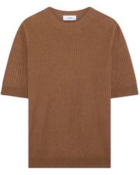 Lardini - Haut Côtelé À Design Péplum - Lyst