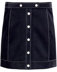 Cinq À Sept - Ciara Contrast-stitch Miniskirt - Lyst