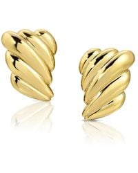 Anita Ko - Pendientes en oro amarillo de 18 ct con rosa - Lyst
